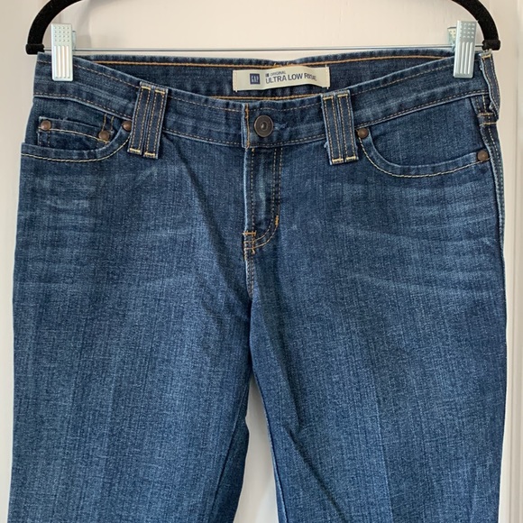 GAP Original Ultra Low Rise Bootcut Jeans Size 4P - Picture 2 of 16